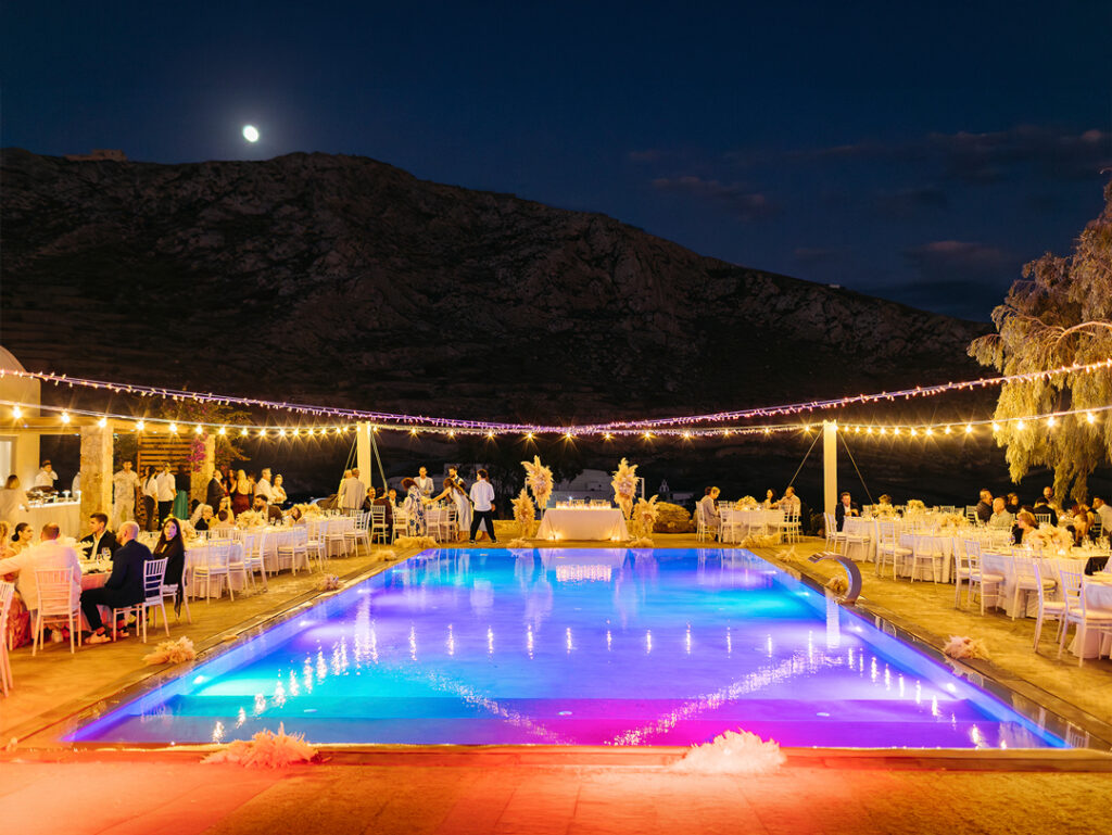 Destination wedding event Santorini